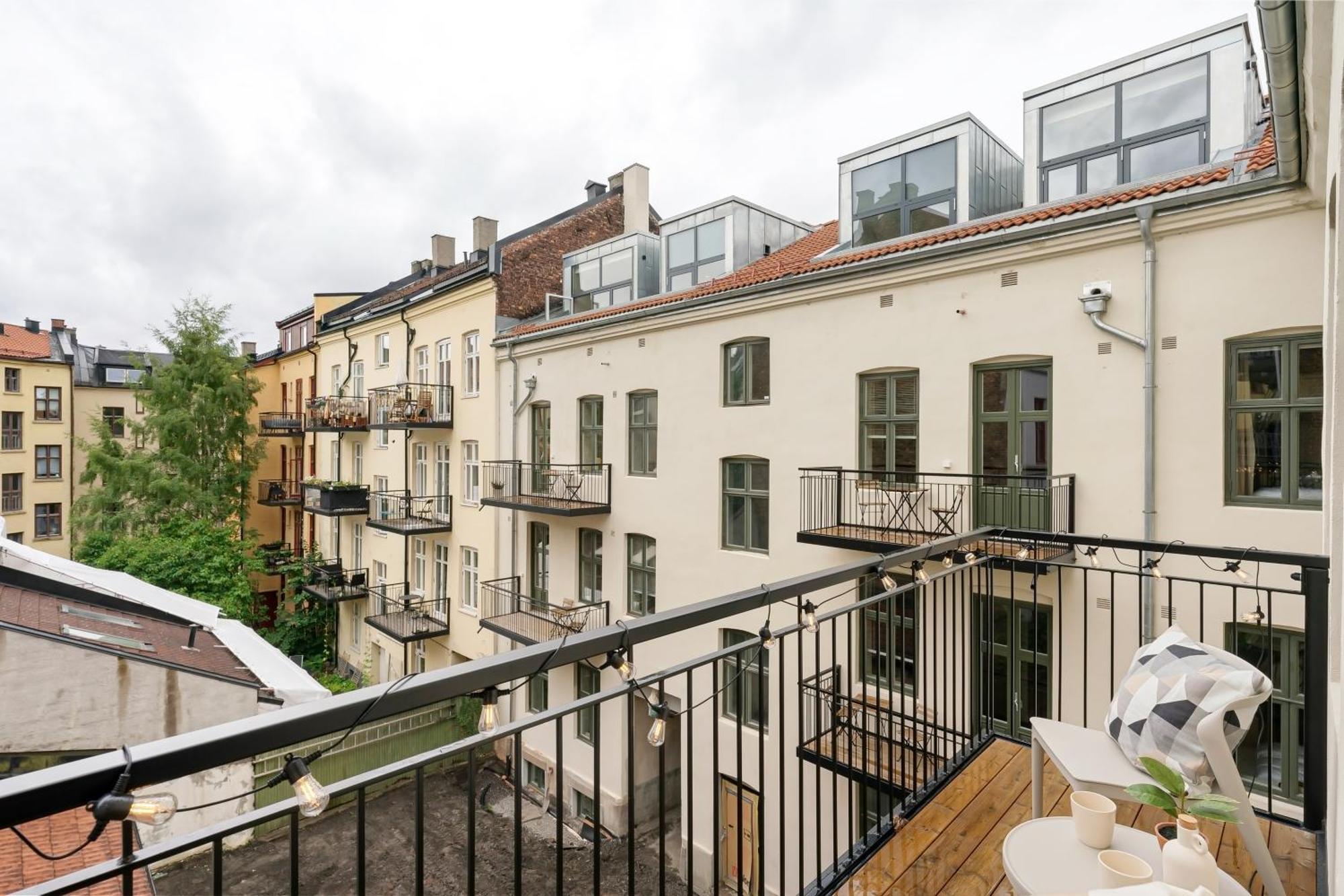 Dinbnb Apartments Gruenerlokka I 2-Bedroom With Balcony オスロ エクステリア 写真