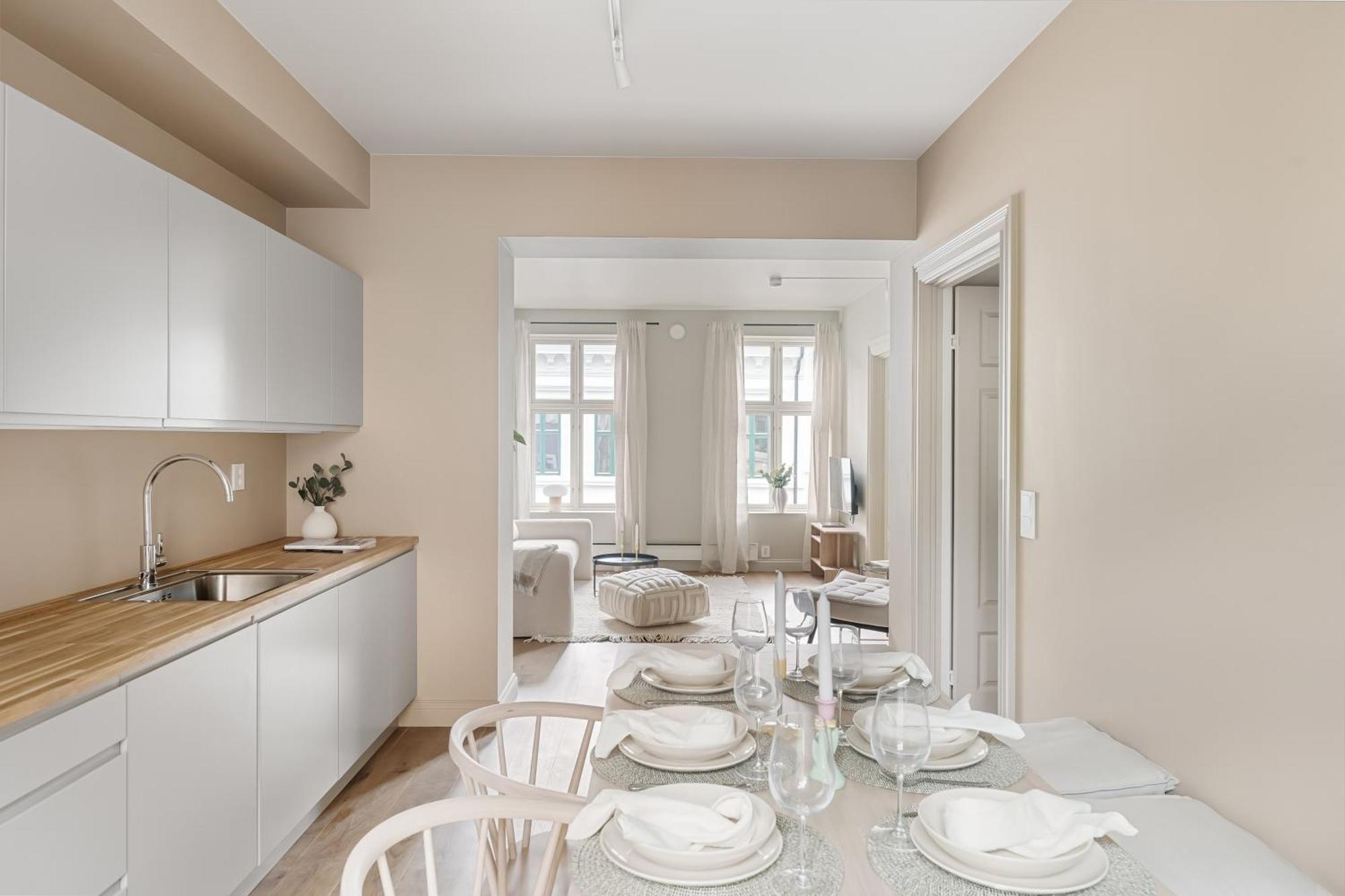 Dinbnb Apartments Gruenerlokka I 2-Bedroom With Balcony オスロ エクステリア 写真