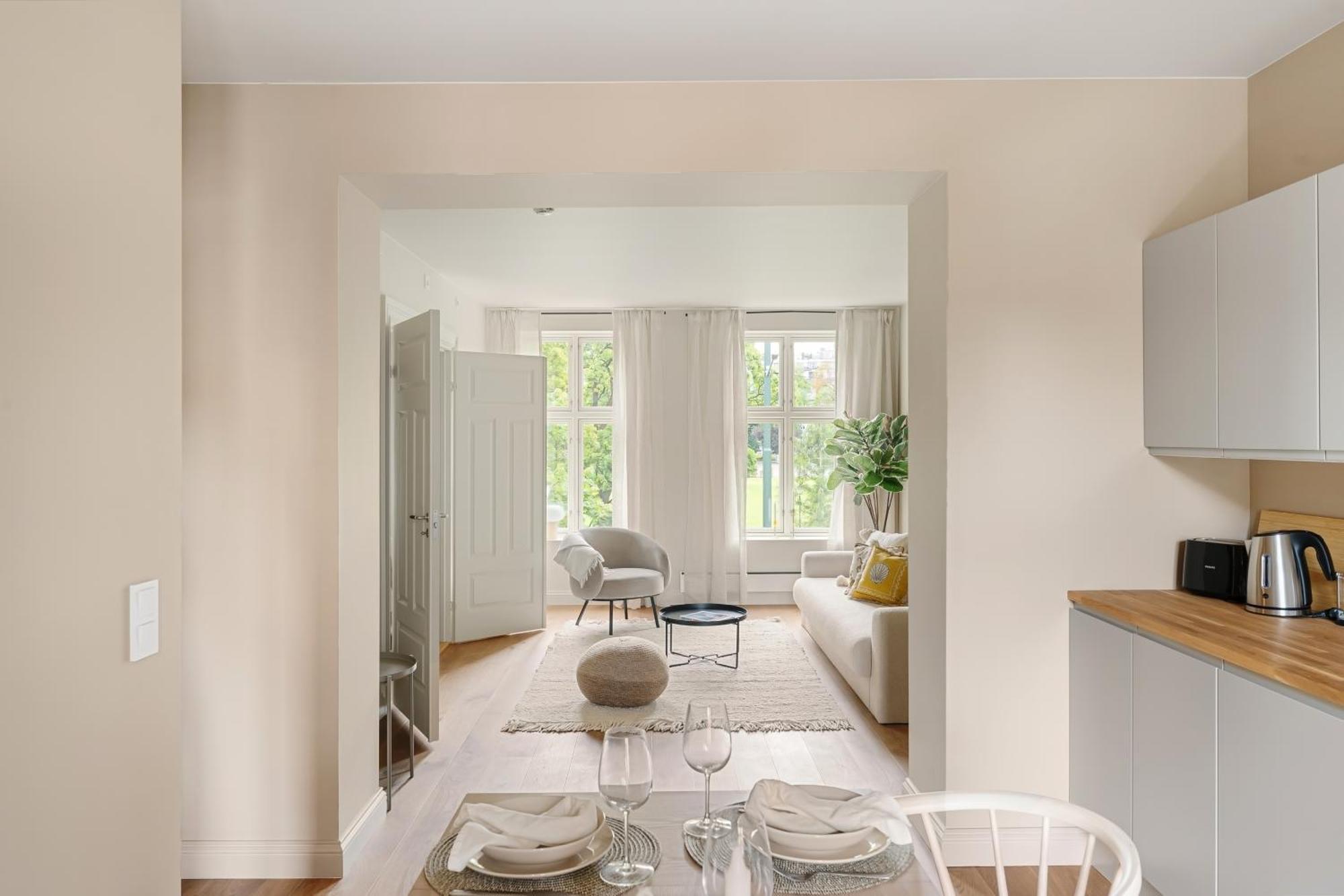 Dinbnb Apartments Gruenerlokka I 2-Bedroom With Balcony オスロ エクステリア 写真